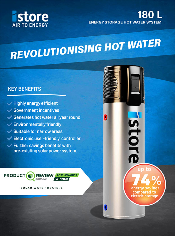 iStore revolutionising hot water storage